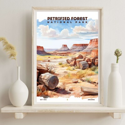 Petrified Forest National Park Poster, Travel Art, Office Poster, Home Decor | S8 - image6